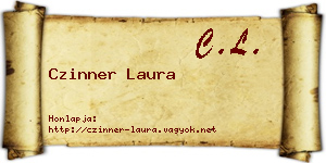 Czinner Laura névjegykártya